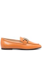 Tod's mocassins Kate en cuir à détail de chaîne - Orange