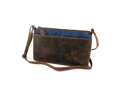 Schoudertas damestas festivaltasje hunter bruin jeans
