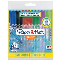 Balpen Paper Mate Inkjoy 100 Wrap set ÃƒÆ' 6 kleuren 27 stuks