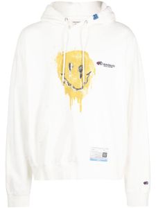 Maison MIHARA YASUHIRO hoodie à logo imprimé - Blanc