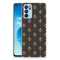 OPPO Reno 6 5G TPU bumper Franse Lelie - thumbnail