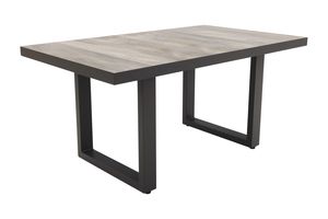 Darwin lounge dining tafel 140 x 85 cm. - antraciet