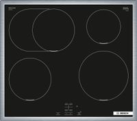 Bosch Serie 4 NIF645CB5E kookplaat Zwart, Roestvrijstaal Ingebouwd 58 cm Inductiekookplaat zones 4 zone(s) - thumbnail