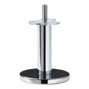 Massief stalen meubelpoot chroom rond ø 2,5 cm en hoogte 10 cm (M10)