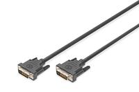 DIGITUS DVI aansluitkabel, DVI (24+1), St/St, 2.0m, DVI-D Dual Link - zwart