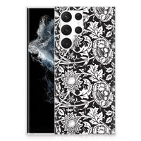 Samsung Galaxy S22 Ultra TPU Case Black Flowers - thumbnail