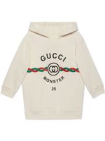 Gucci Kids hoodie en coton à logo brodé - Blanc - thumbnail