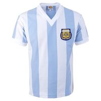 Argentinië Retro Voetbalshirt WK 1982 - thumbnail