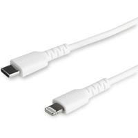 StarTech.com Premium USB-C naar Lightning Kabel 1m Wit - USB Type C naar Lightning Charge & Sync Oplaadkabel met Aramide Vezels - Apple MFi Gecertificeerd - iPad Air iPhone 12 (RUSBCLTMM1MW)