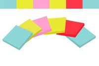 Post-it Plaknotitie 6556SMI 127 mm x 76 mm Turquoise, Neon-groen, Neon-pink, Papaverrood 540 vellen - thumbnail