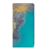 Motorola Moto G53 Standcase Marble Blue Gold