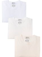 Maison Margiela lot de trois t-shirts en coton - Blanc