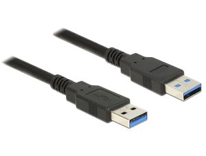 Delock 85061 Kabel USB 3.0 Type-A male > USB 3.0 Type-A male 1,5 m zwart