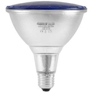 Omnilux 88081882 LED-lamp E27 15 W Blauw (Ø x l) 121 mm x 135 mm 1 stuk(s)