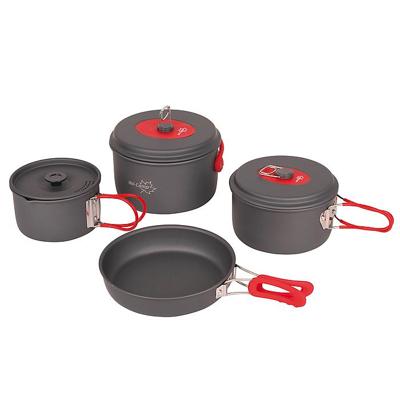Bo-Camp - Pannenset - Explorer L - 4-Delig - Hard anodized Bo-Camp - Pannenset - Explorer L - 4-Delig - Hard anodized
