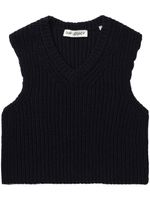 OUR LEGACY chunky ribbed-knit vest - Noir