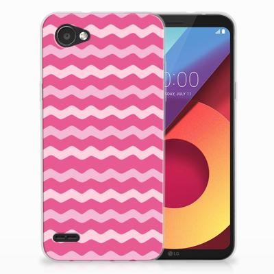 LG Q6 | LG Q6 Plus TPU bumper Waves Pink LG Q6 | LG Q6 Plus TPU bumper Waves Pink