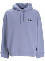 Emporio Armani hoodie à patch logo - Bleu - thumbnail