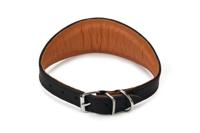 Beeztees rondo - halsband hond - leer - bruin - 50 cm x 60 mm
