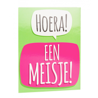 Surprise Card - Hoera een meisje