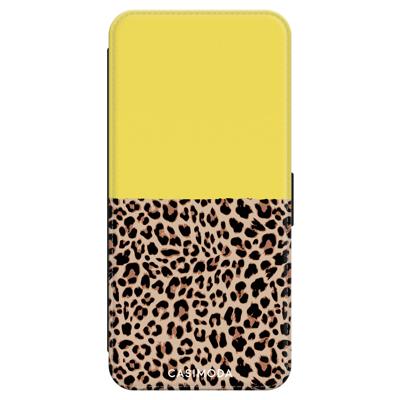 Samsung Galaxy A70 flipcase - Luipaard geel