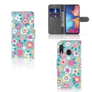 Samsung Galaxy A20e Hoesje Flower Power