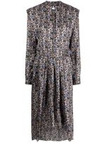 ISABEL MARANT robe-chemise Leidy à fleurs - Noir