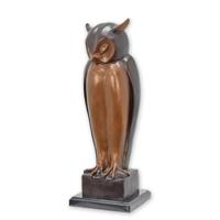 BRONZEN BEELD VAN EEN UIL is 52 cm hoog - thumbnail