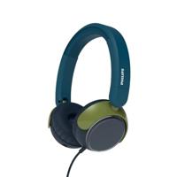 Philips TAK2000CT 2000-serie On Ear bedrade opvouwbare hoofdtelefoon voor kinderen - beperkt volume, Audio delen, 3,5 mm- en USB-C-kabel meegeleverd - Kristalgroen