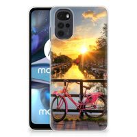 Motorola Moto G22 Siliconen Back Cover Amsterdamse Grachten - thumbnail