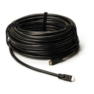 Roline 14.01.3452 HDMI-kabel HDMI Aansluitkabel HDMI-A-stekker, HDMI-A-stekker 15.00 m Zwart 4K UHD, Afgeschermd, Actief met signaalversterking