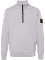 Stone Island sweat en coton à patch Compass - Gris