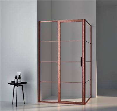 SaniGoods Sparkle douchecabine 120x90cm geborsteld koper SaniGoods Sparkle douchecabine 120x90cm geborsteld koper