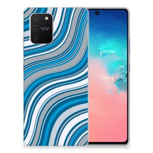 Samsung Galaxy S10 Lite TPU bumper Waves Blue