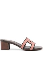 Tod's mules bicolores en cuir - Rose - thumbnail