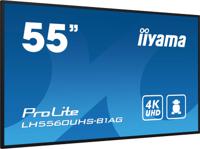 iiyama LH5560UHS-B1AG beeldkrant Digitaal A-kaart 139,7 cm (55") LED Wifi 500 cd/m² 4K Ultra HD Zwart Type processor Android 11 24/7