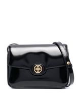 Tory Burch sac à bandoulière à plaque logo - Noir