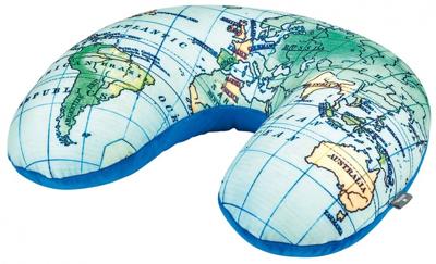 Moses nekkussen/kussen 2 in 1 wereldkaart 30 x 32 x 10 cm Moses nekkussen/kussen 2 in 1 wereldkaart 30 x 32 x 10 cm