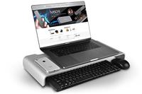 SilverStone SST-MR01S - Ergonomische aluminium monitorverhoging voor computermonitoren tot max. 27 inch of 10 kg, zilver