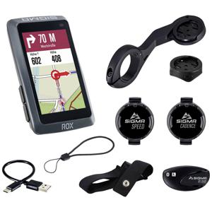 Sigma ROX 12.1 EVO Sensor Set - Night Grey Fietsnavigatie Fietsen Europa Bluetooth, GPS, GLONASS