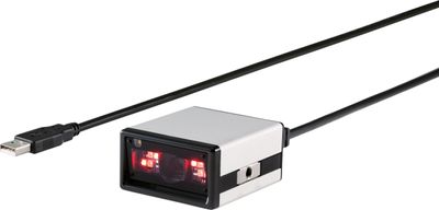 Renkforce RF-4353860 barcode-lezer Vaste streepjescodelezer 1D/2D CMOS Zwart, Zilver