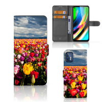 Motorola Moto G9 Plus Hoesje Tulpen - thumbnail