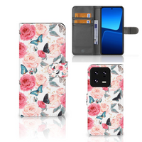 Xiaomi 13 Pro Hoesje Butterfly Roses - thumbnail