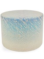 Missoni Home pouf cylindrique Brouges à motif zig-zag - Bleu