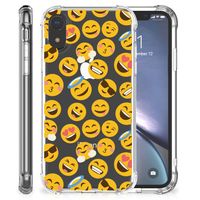 Apple iPhone Xr Doorzichtige Silicone Hoesje Emoji - thumbnail