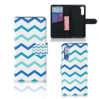 OnePlus Nord Telefoon Hoesje Zigzag Blauw