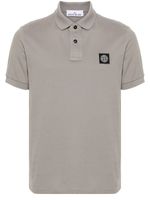 Stone Island polo à patch logo - Gris - thumbnail