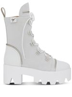 Giuseppe Zanotti bottines lacées Juliett à plateforme - Blanc - thumbnail