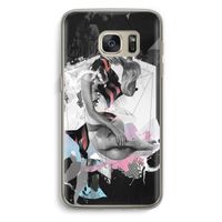 Camouflage de sommeil: Samsung Galaxy S7 Transparant Hoesje