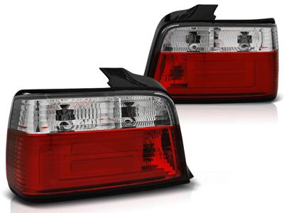 Tuning-Tec Achterlichten BMW E36 12 90-08 99 SEDAN ROOD HELDER BAR LED